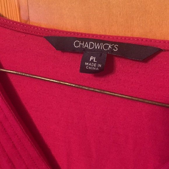 Chadwick’s Petites v-neck long sleeve top size PL - Picture 5 of 7